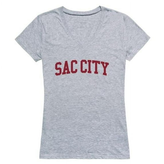 W Republic Sacramento City College Panthers Game Day Women T-Shirt, Heather Grey - 2XL