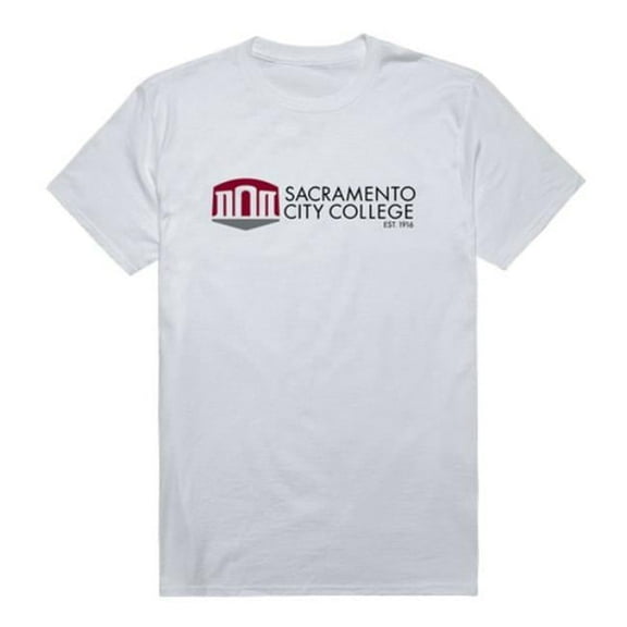 W Republic Sacramento City College Panthers Institutional T-Shirt, White - Extra Large