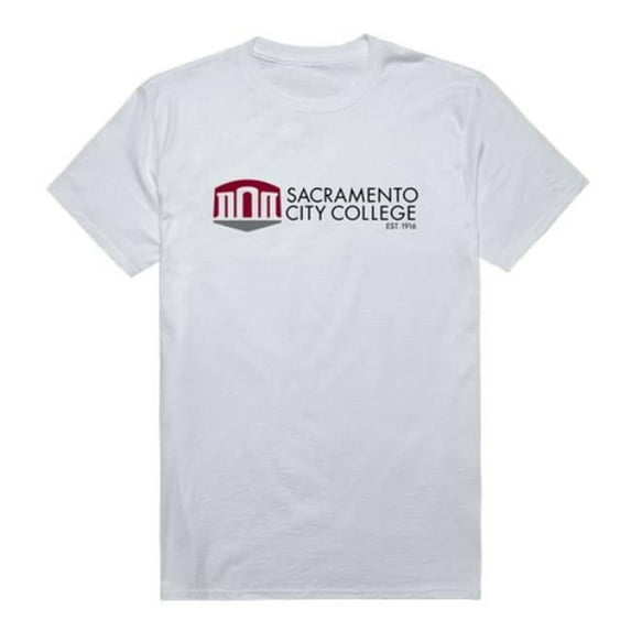 W Republic Sacramento City College Panthers Institutional T-Shirt, White - Large
