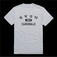 thumbnail image 1 of W Republic  Saginaw Valley State University Cardinals Distressed Arch College T-Shirt, Heather Grey - Extra Large, 1 of 1