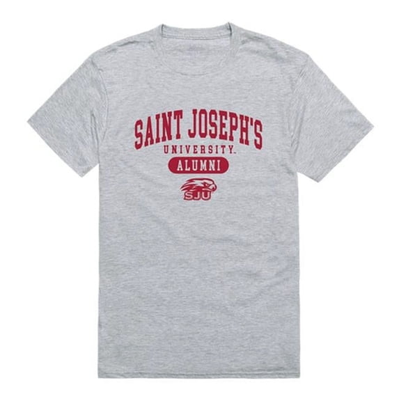 W Republic 559-232-HGY-02 Saint Josephs University Alumni T-Shirt, Heather Grey - Medium