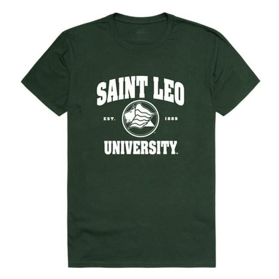 W Republic Saint Leo University Seal T-Shirt, Forest Green & White - Extra Large