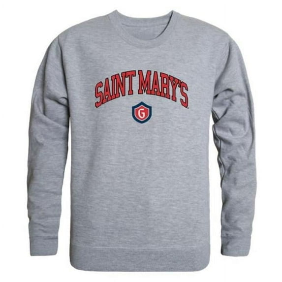 W Republic Saint Marys University Gaels Campus Crewneck Sweatshirt, Heather Grey - Large