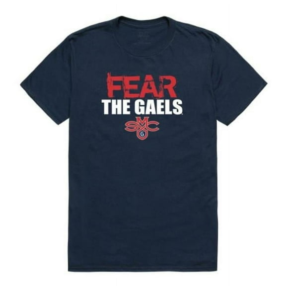 W Republic Saint Marys University Gaels Fear College T-Shirt, Navy - Large