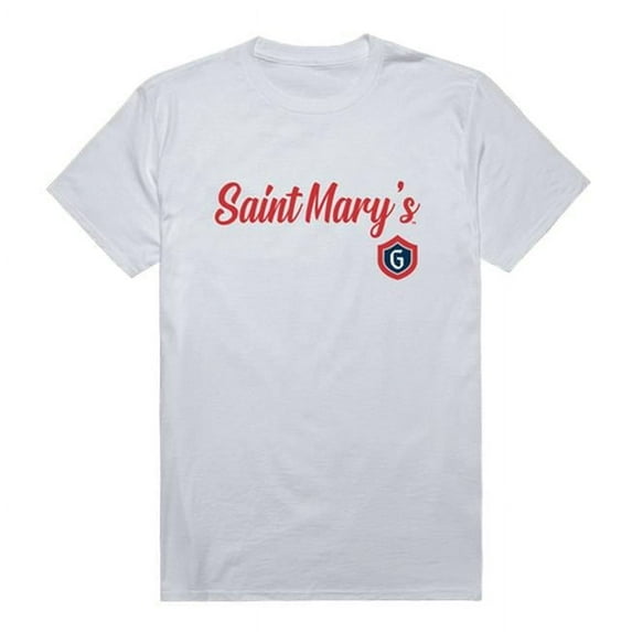 W Republic Saint Marys University Gaels Script T-Shirt, White - 2XL