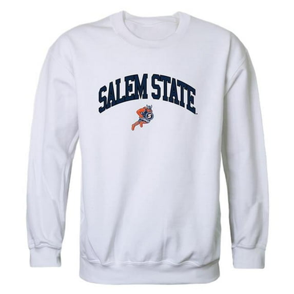 W Republic Salem State University Vikings Campus Crewneck Sweatshirt, White - Extra Large