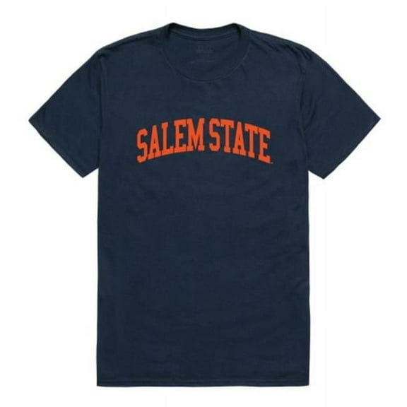 W Republic Salem State University Vikings College T-Shirt, Navy - Large
