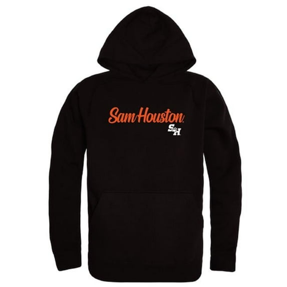 W Republic 558-441-BLK-02 Sam Houston State University Script Hoodie, Black - Medium