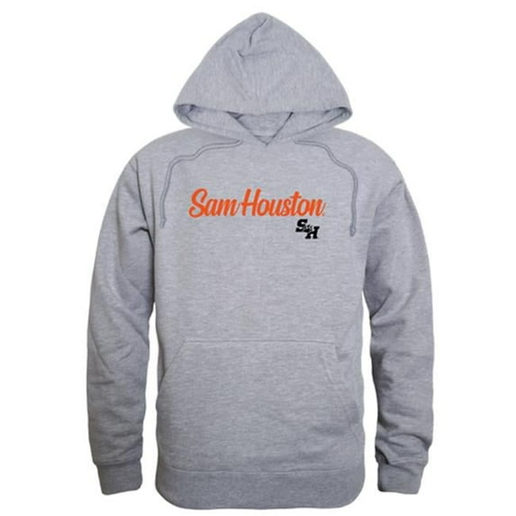 W Republic 558-441-HGY-02 Sam Houston State University Script Hoodie, Heather Grey - Medium