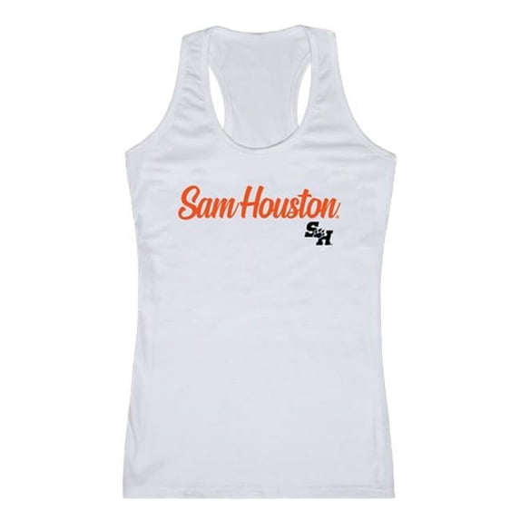 W Republic Sam Houston State University Script Tank Top for Women, White - Small