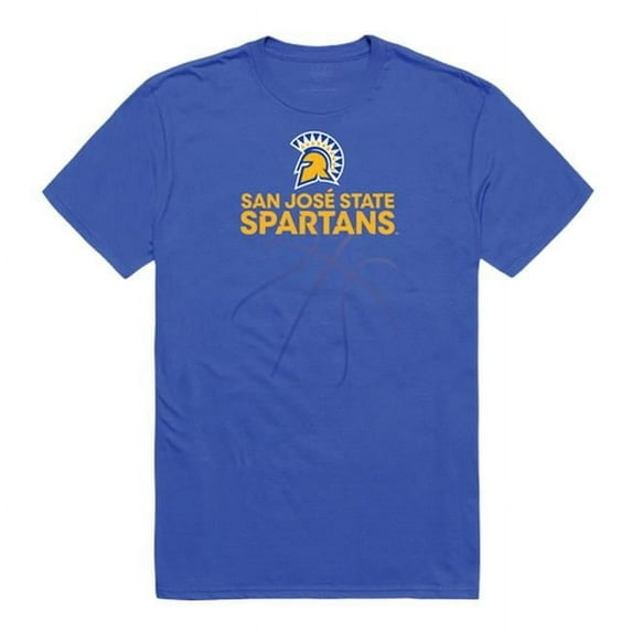 W Republic San Jose State University Men Basketball T-Shirt, Royal - Extra Large