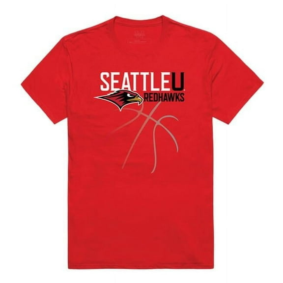 W Republic  Seattle University Basketball T-Shirt, Red 3 - 2XL