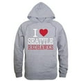thumbnail image 1 of W Republic  Seattle University I Love Hoodie, Heather Grey - Large, 1 of 1