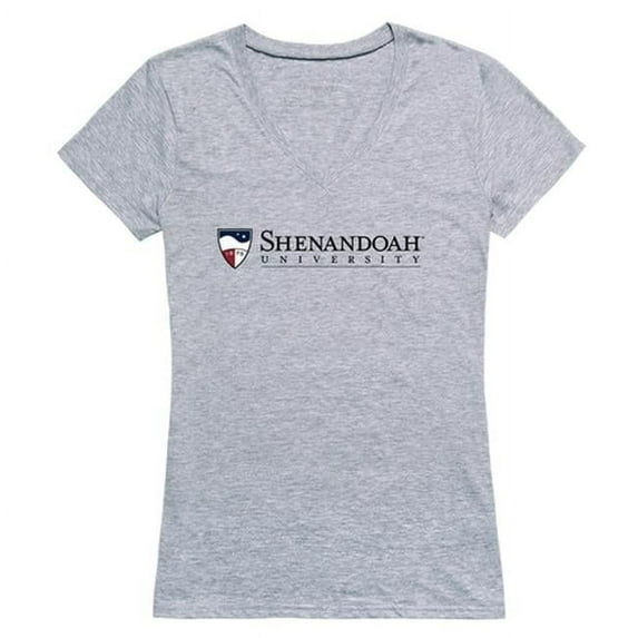W Republic Shenandoah University Hornets Women Seal Short Sleeve T-Shirt, Heather Grey - Medium
