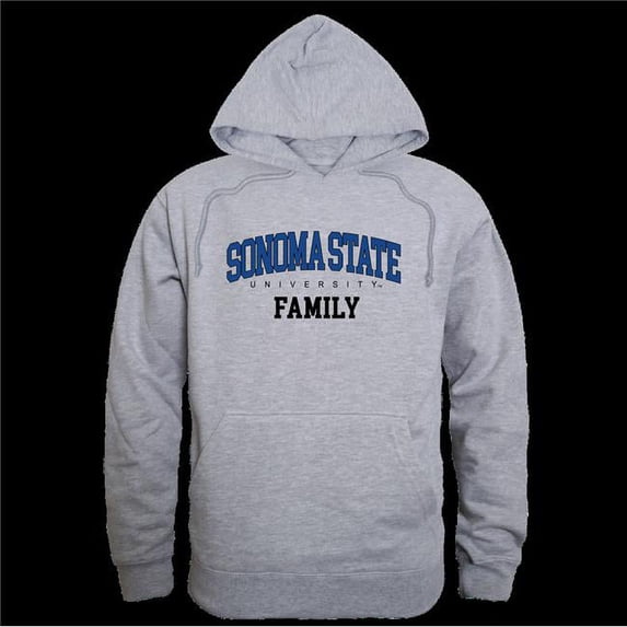 W Republic Sonoma State University Seawolves Family Hoodie, Heather Grey - Extra Large