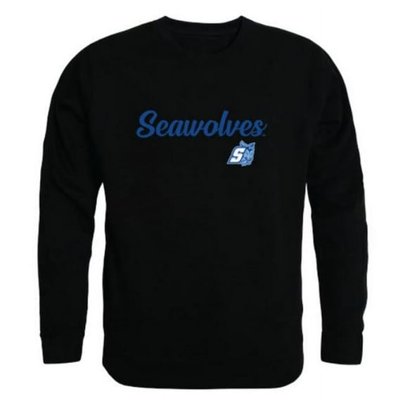 W Republic Sonoma State University Seawolves Script Crewneck Sweatshirt, Black - Small