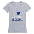 thumbnail image 1 of W Republic  Southern Arkansas University Muleriders I Love Women Short Sleeve T-Shirt, Heather Grey - Small, 1 of 1