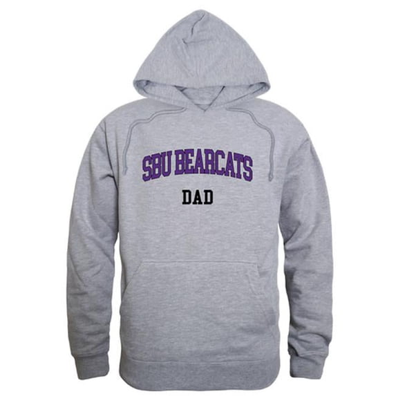 W Republic Southern Baptist University Bearcats Dad Hoodie, Heather Grey - 2XL