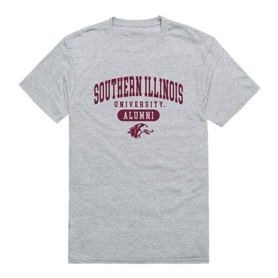 W Republic Southern Illinois University Alumni T-Shirt, Heather Grey - Large