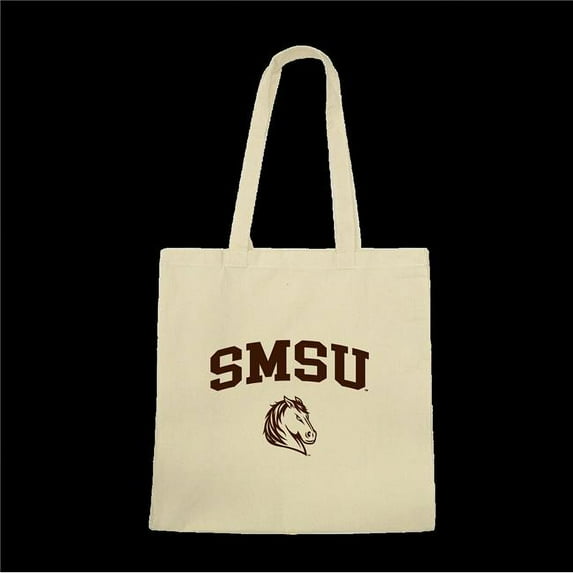 W Republic 1102-674-NAT Southwest Minnesota State Mustangs Institutional Seal Tote Bags, Natural - One Size