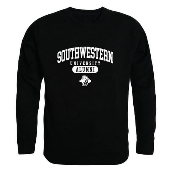 W Republic Southwestern University Pirates Alumni Fleece Sweatshirt, Black - Medium