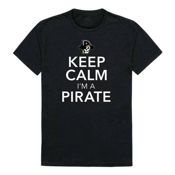 W Republic  Southwestern University Pirates Keep Calm Short Sleeve T-Shirt, Black - 2XL