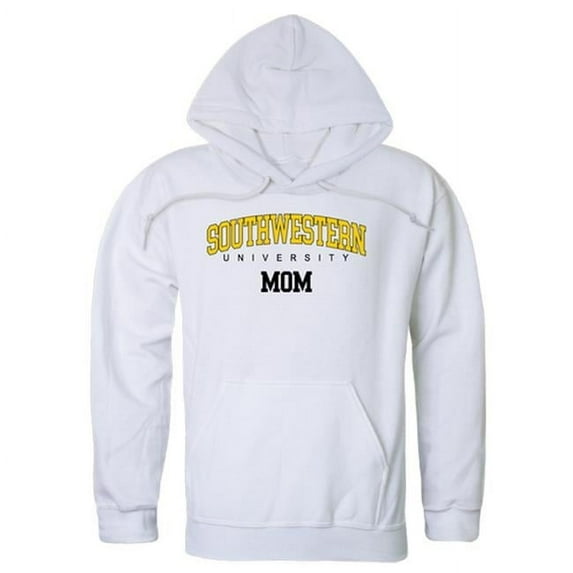 W Republic Southwestern University Pirates Mom Hoodie, White - Medium