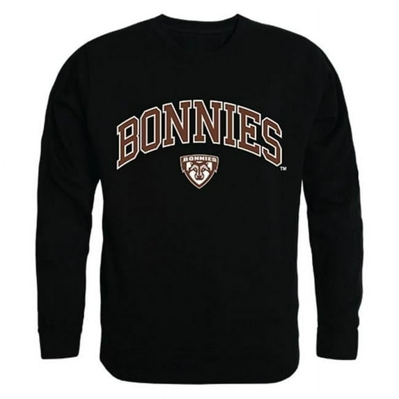 W Republic St. Bonaventure University Campus Crewneck Sweatshirt, Black - Large