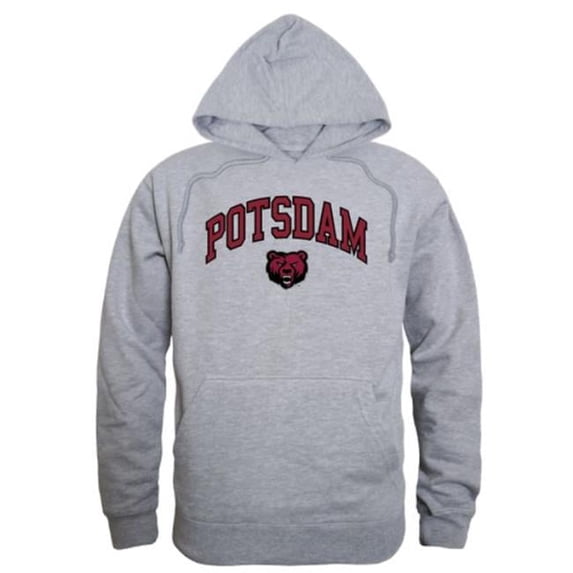 W Republic State University of New York Potsdam Bears Campus Hoodie, Heather Grey - 2XL