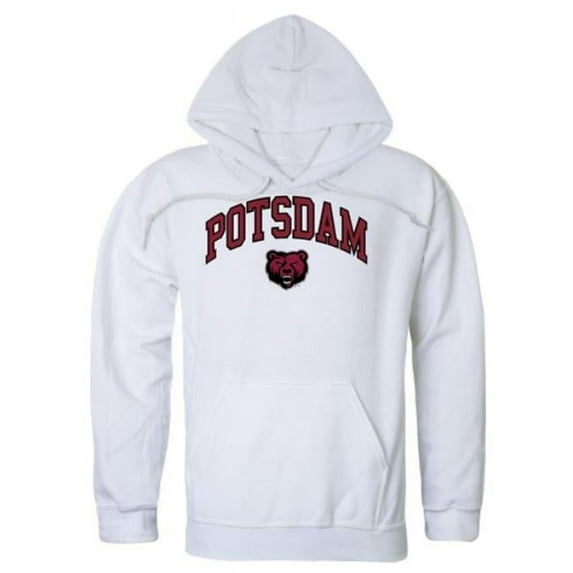 W Republic State University of New York Potsdam Bears Campus Hoodie, White - Small