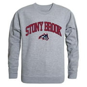 W Republic  Stony Brook University Campus Crewneck Sweatshirt, Heather Grey - Extra Large