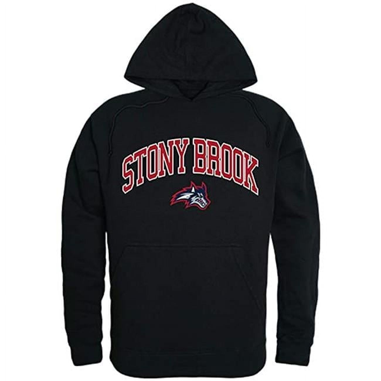 W Republic Stony Brook University Campus Hoodie, Black & White