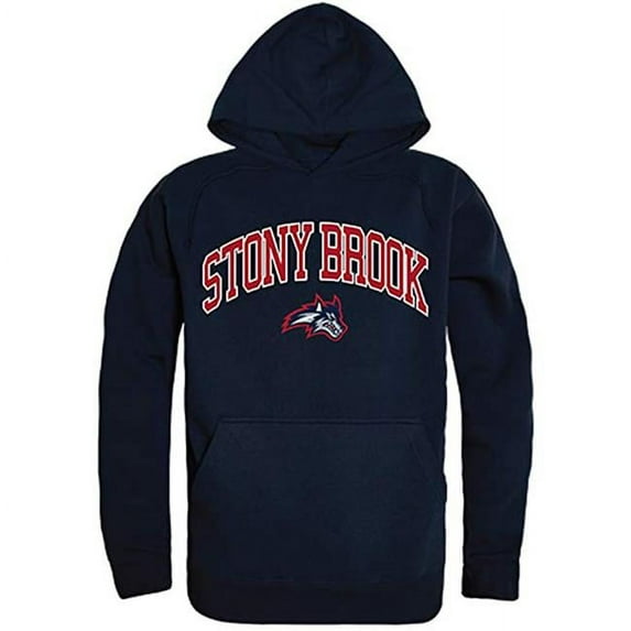 W Republic Stony Brook University Campus Hoodie, Navy - 2XL