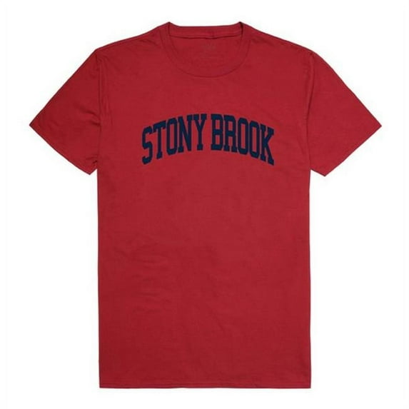 W Republic 537-388-CAR-02 Stony Brook University College T-Shirt, Cardinal - Medium