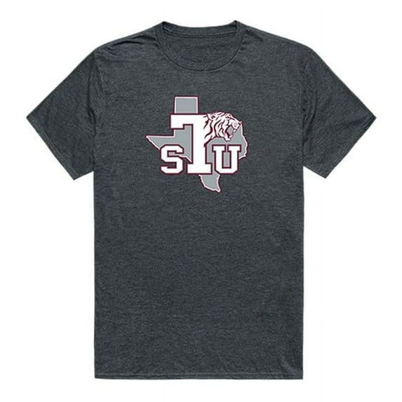 W Republic Texas Southern University Men Cinder T-Shirt, Heather Charcoal - 2XL