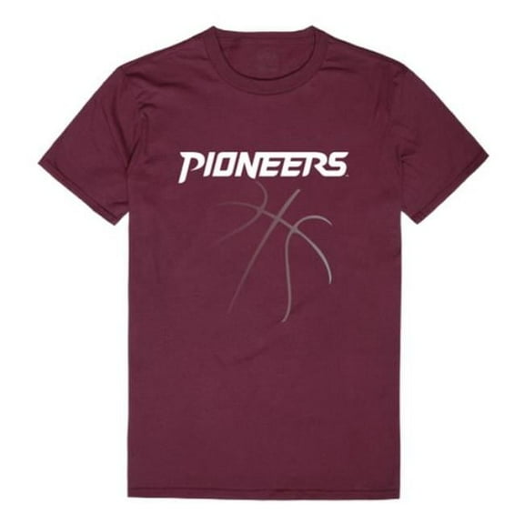 W Republic Texas Womans University Pioneers College Basketball T-Shirt, Maroon - Large