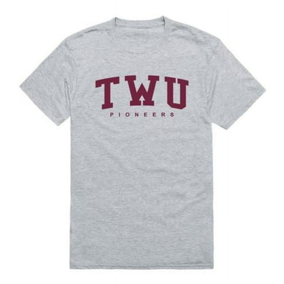 W Republic  Texas Womans University Pioneers Game Day T-Shirt, Heather Grey - Small