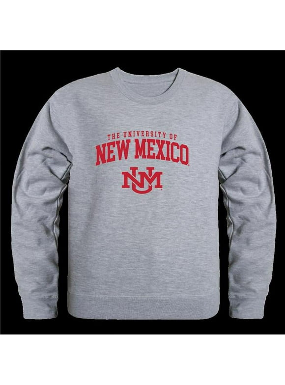 W Republic  The University of New Mexico Lobos Seal Crewneck Sweatshirt, Heather Grey - Extra Large