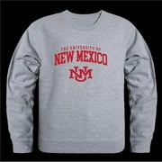 W Republic  The University of New Mexico Lobos Seal Crewneck Sweatshirt, Heather Grey - Medium