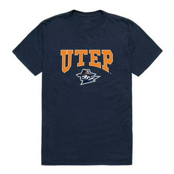 W Republic 527-434-BGT-03 The University of Texas at El Paso Men Athletic T-Shirt, Navy - Large