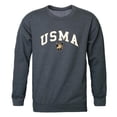 thumbnail image 1 of W Republic  United States Military Campus Crewneck T-Shirt, Heather Charcoal 2 - Large, 1 of 1