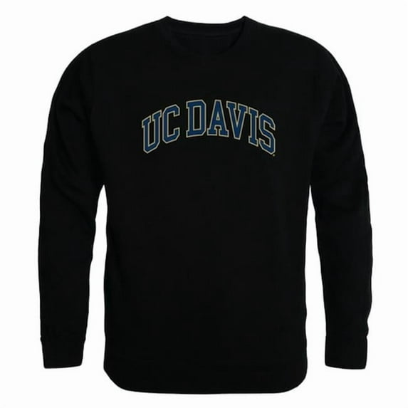W Republic University of California Davis Campus Crewneck T-Shirt, Black 2 - Small
