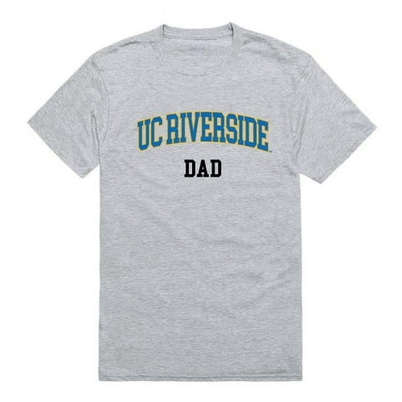 W Republic University of California Riverside College Dad T-Shirt, Heather Grey - Extra Large