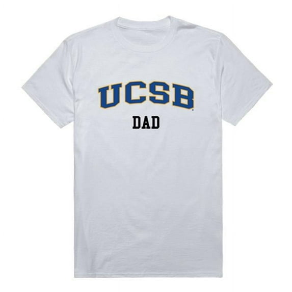 W Republic 548-112-WHT-05 University of California Santa Barbara College Dad T-Shirt, White - 2XL