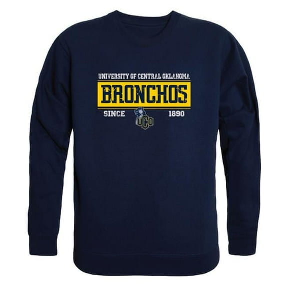 W Republic University of Central Oklahoma Bronchos Established Crewneck Sweatshirt, Navy - 2XL