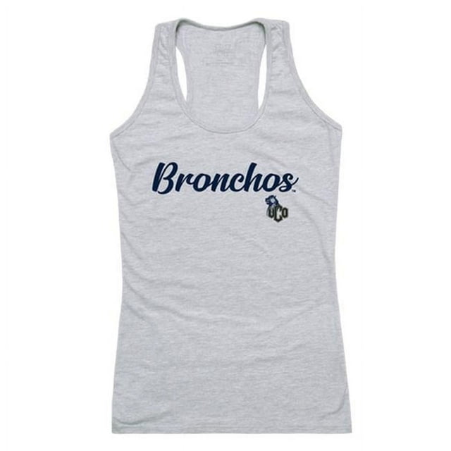 W Republic University of Central Oklahoma Bronchos Script Tank Top, Heather Grey - Small
