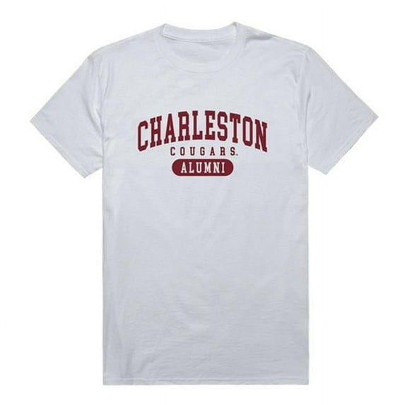 W Republic 559-115-WHT-04 University of Charleston Alumni T-Shirt, White - Extra Large