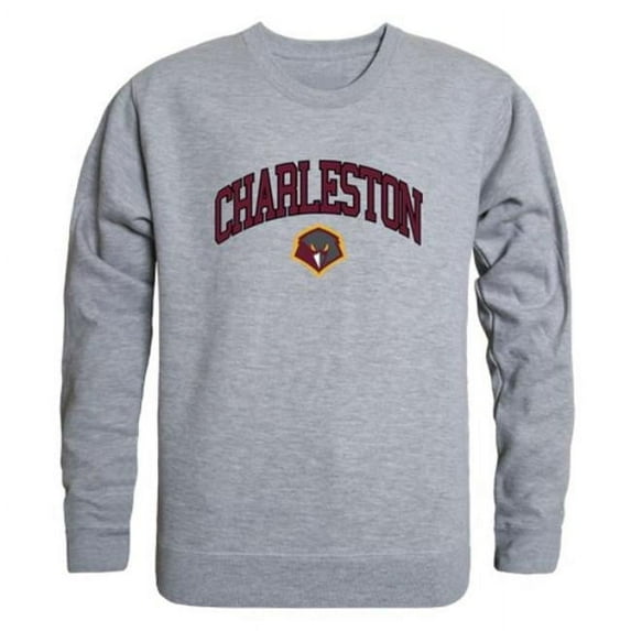 W Republic University of Charleston Golden Eagles Campus Crewneck Sweatshirt, Heather Grey - Small