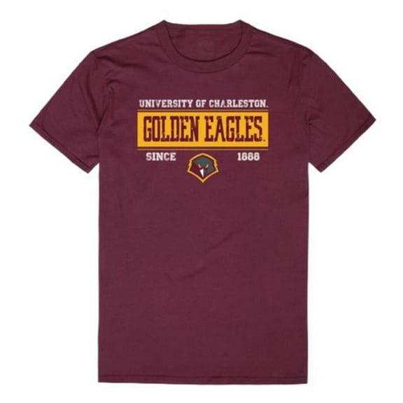 W Republic University of Charleston Golden Eagles College Established T-Shirt, Maroon - Extra Large