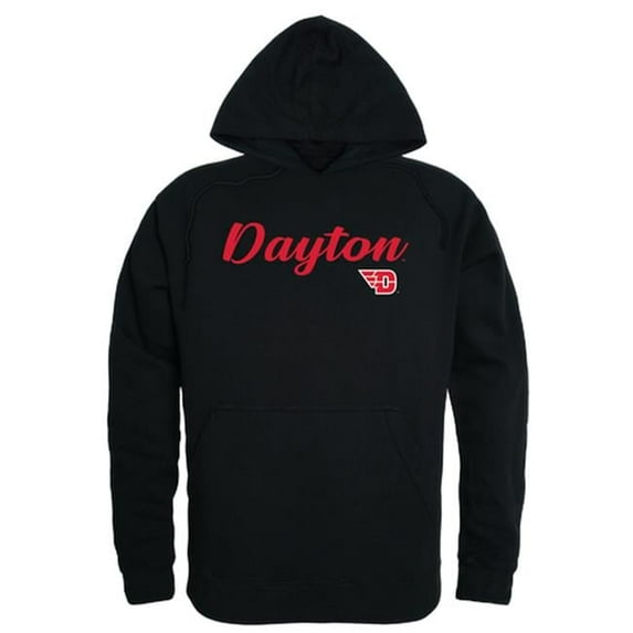W Republic University of Dayton Script Hoodie, Black - Small